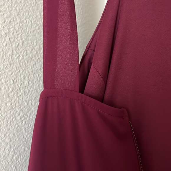 Burgundy Lulus Bridesmaid Dress - Picture 6 of 7